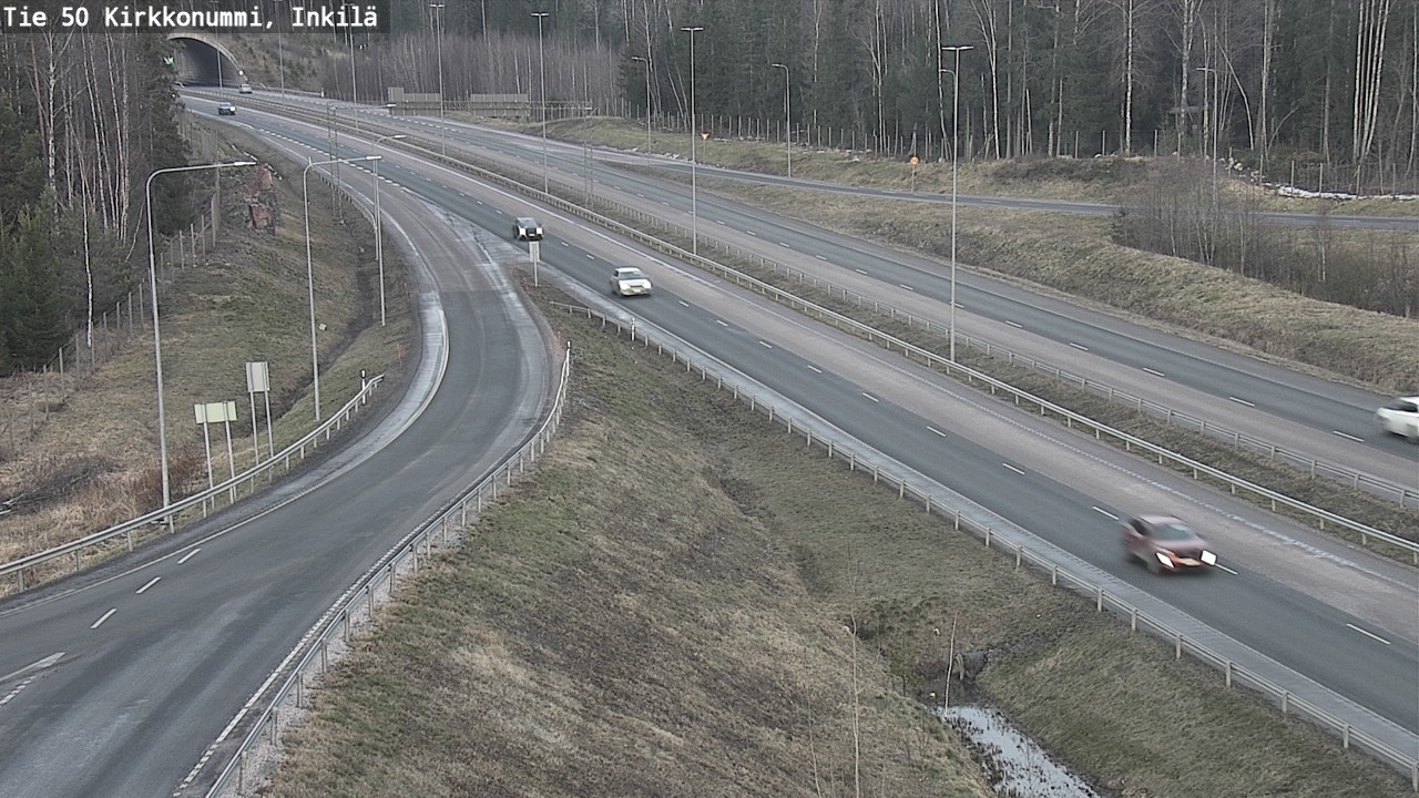 Weather Camera Image Väg 50 Kyrkslätt, Inkilä, Kirkkonummi, Uusimaa