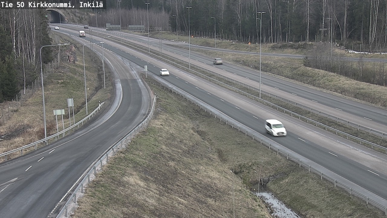 Weather Camera Image Väg 50 Kyrkslätt, Inkilä, Kirkkonummi, Uusimaa