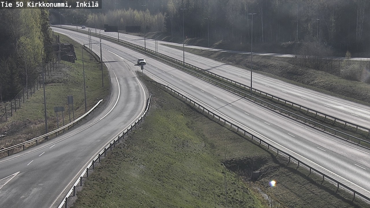 Weather Camera Image Väg 50 Kyrkslätt, Inkilä, Kirkkonummi, Uusimaa
