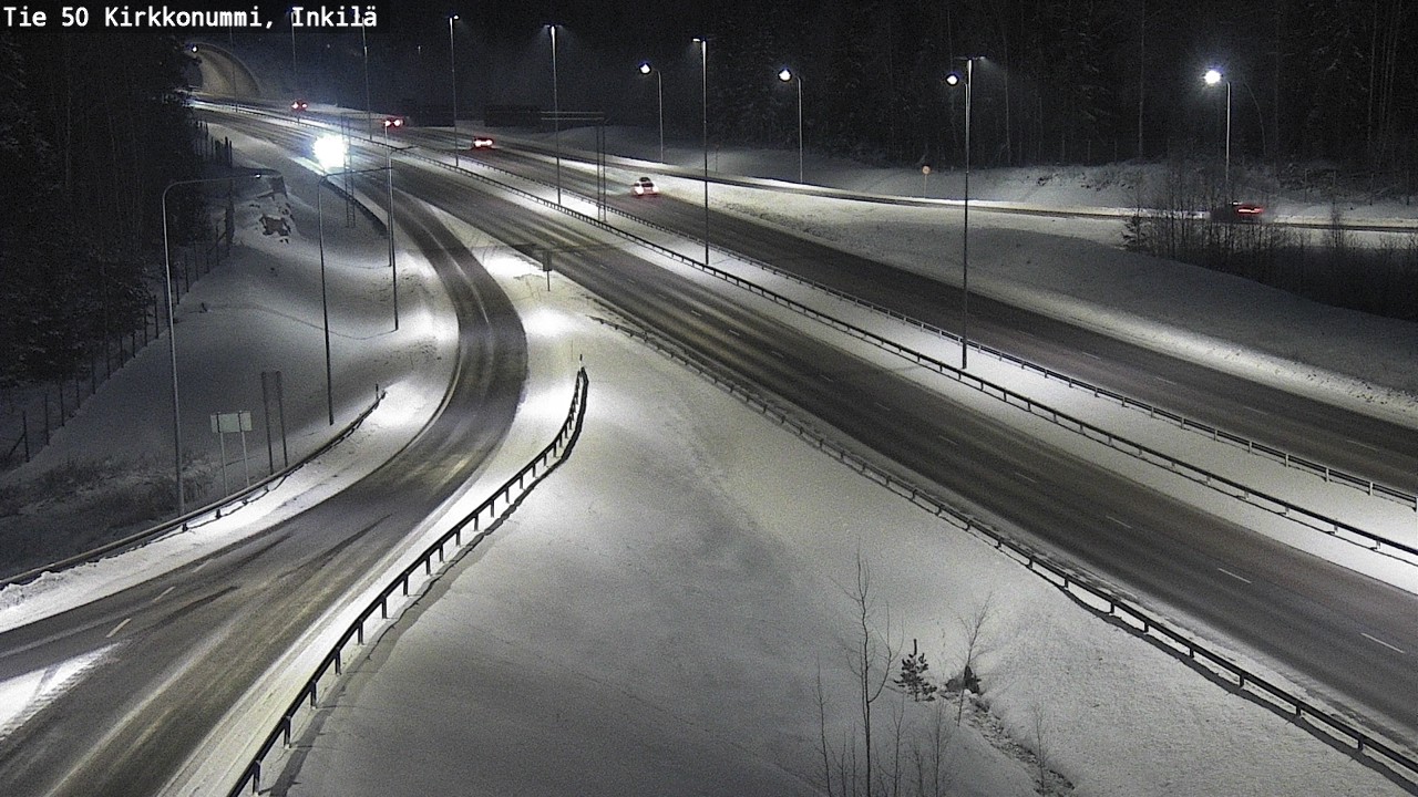 Weather Camera Image Väg 50 Kyrkslätt, Inkilä, Kirkkonummi, Uusimaa
