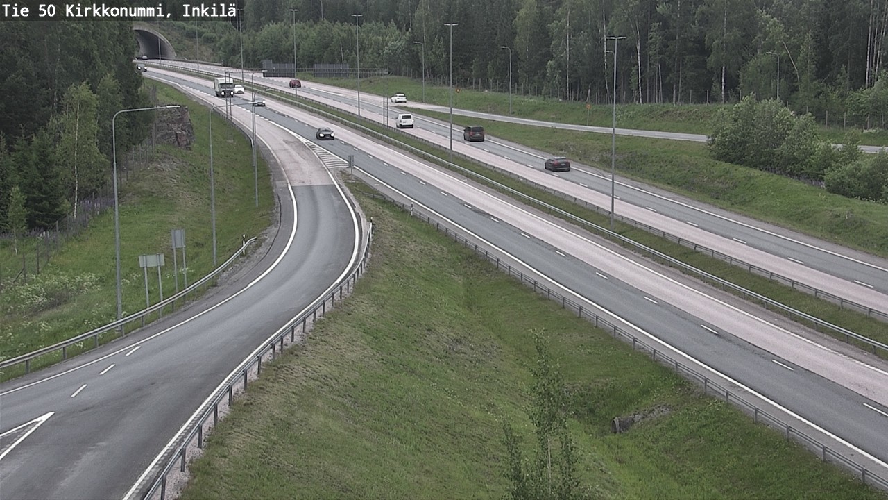 Weather Camera Image Väg 50 Kyrkslätt, Inkilä, Kirkkonummi, Uusimaa