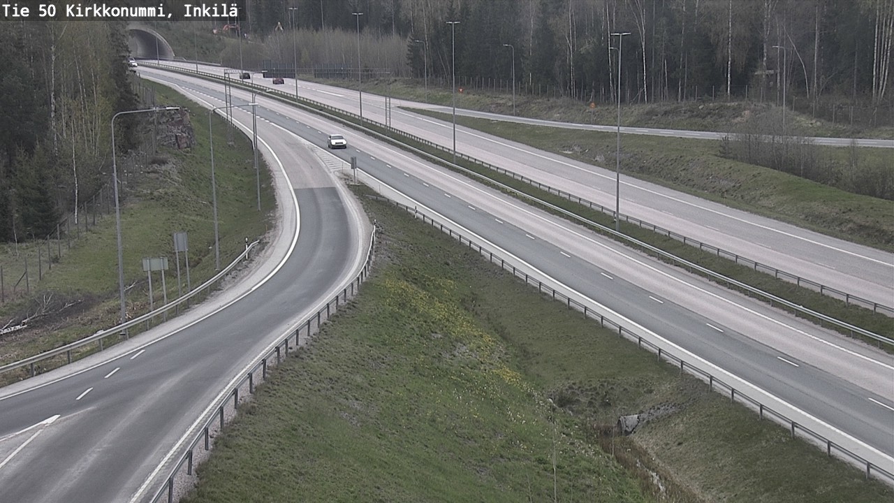 Weather Camera Image Väg 50 Kyrkslätt, Inkilä, Kirkkonummi, Uusimaa