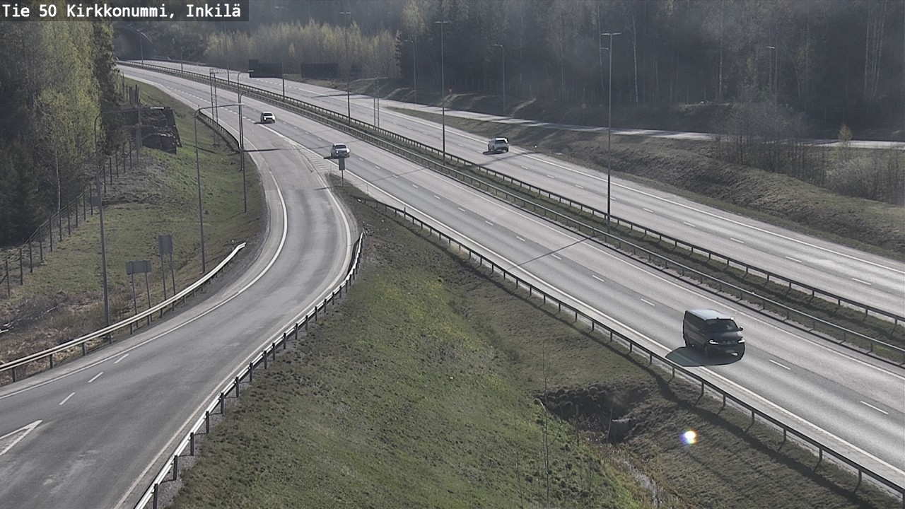 Weather Camera Image Väg 50 Kyrkslätt, Inkilä, Kirkkonummi, Uusimaa