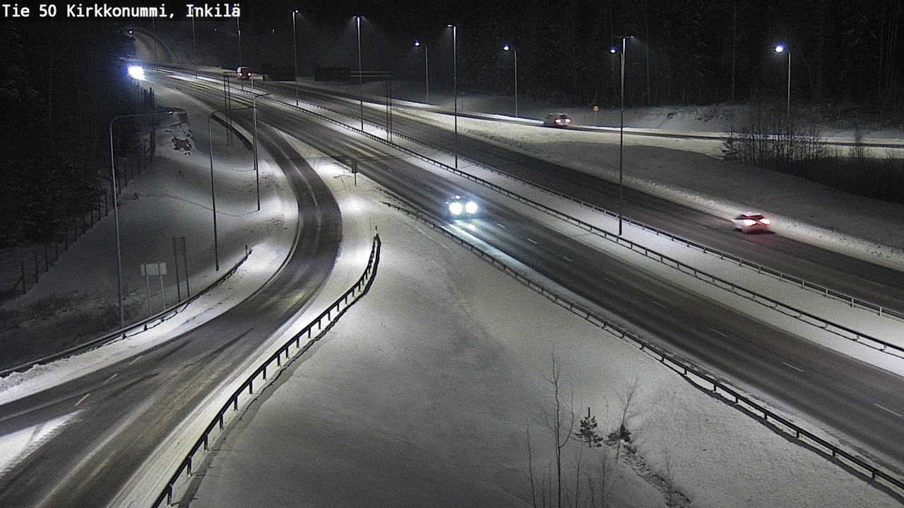 Weather Camera Image Väg 50 Kyrkslätt, Inkilä, Kirkkonummi, Uusimaa