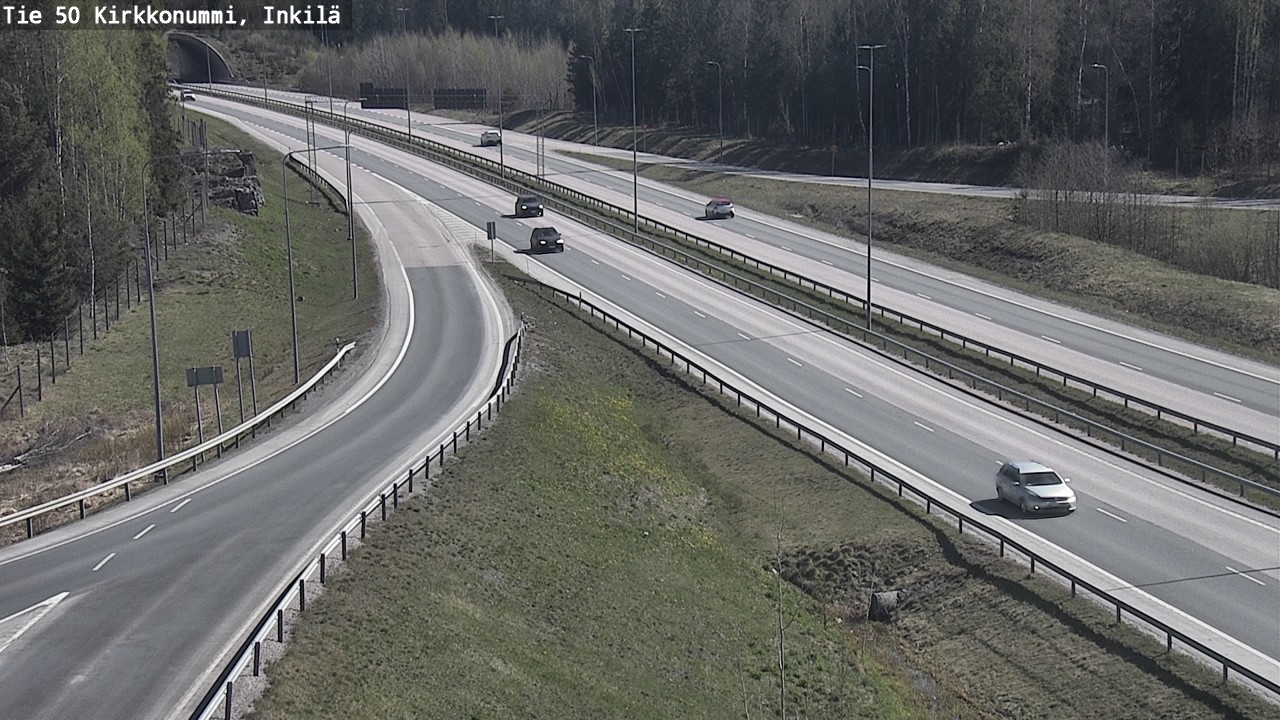 Weather Camera Image Väg 50 Kyrkslätt, Inkilä, Kirkkonummi, Uusimaa