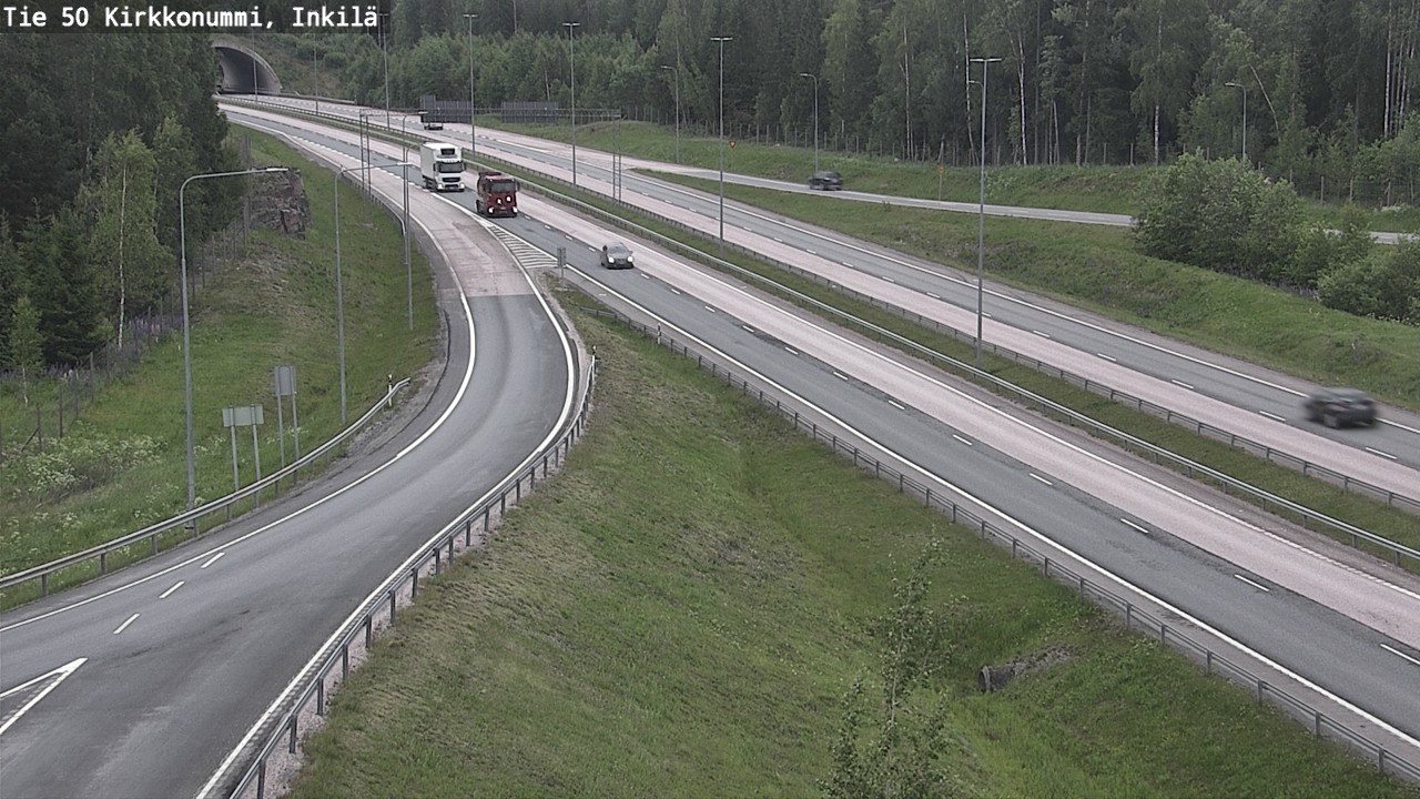 Weather Camera Image Väg 50 Kyrkslätt, Inkilä, Kirkkonummi, Uusimaa