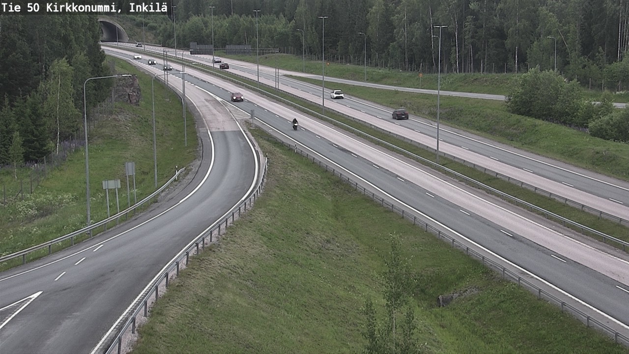 Weather Camera Image Väg 50 Kyrkslätt, Inkilä, Kirkkonummi, Uusimaa