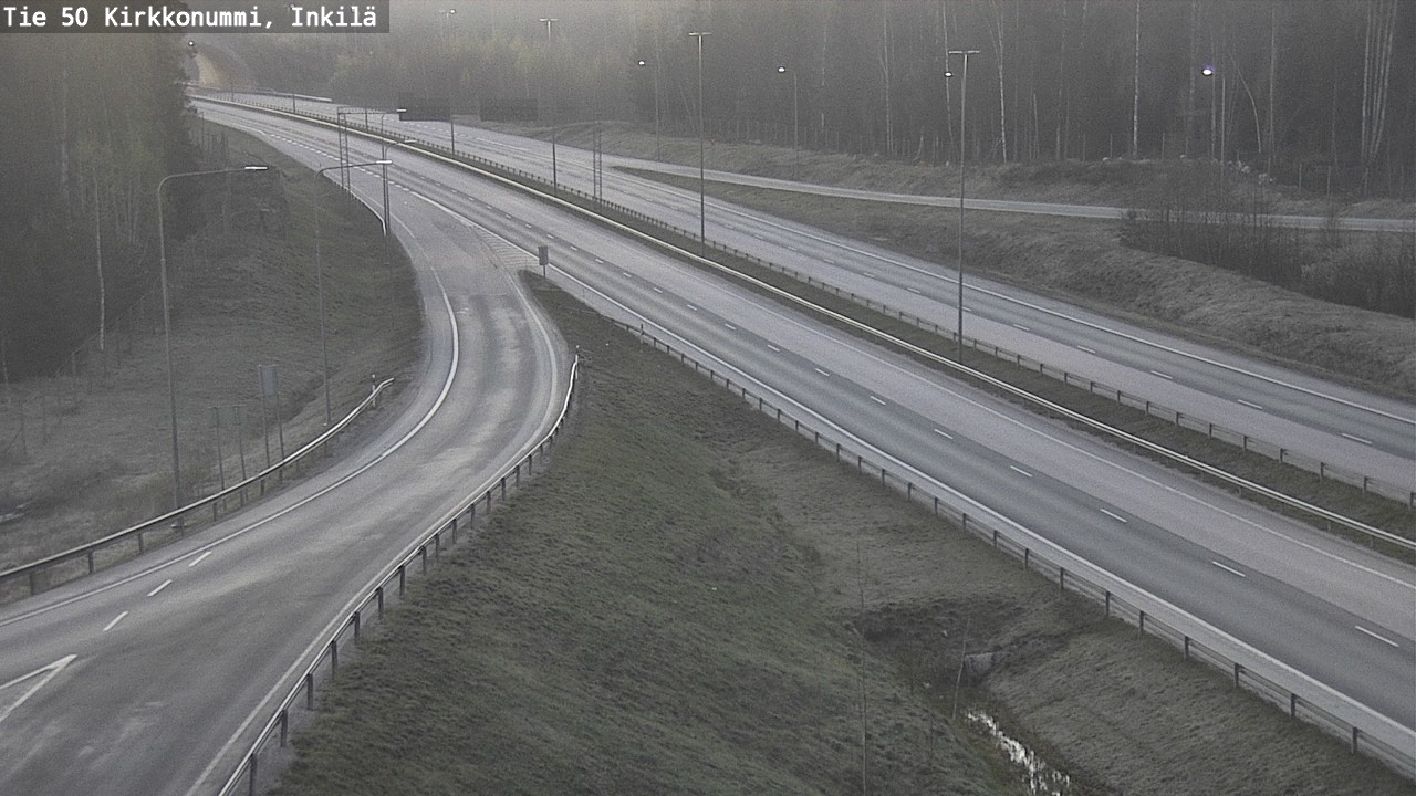 Weather Camera Image Road 50 Kirkkonummi, Inkilä, Kirkkonummi, Uusimaa