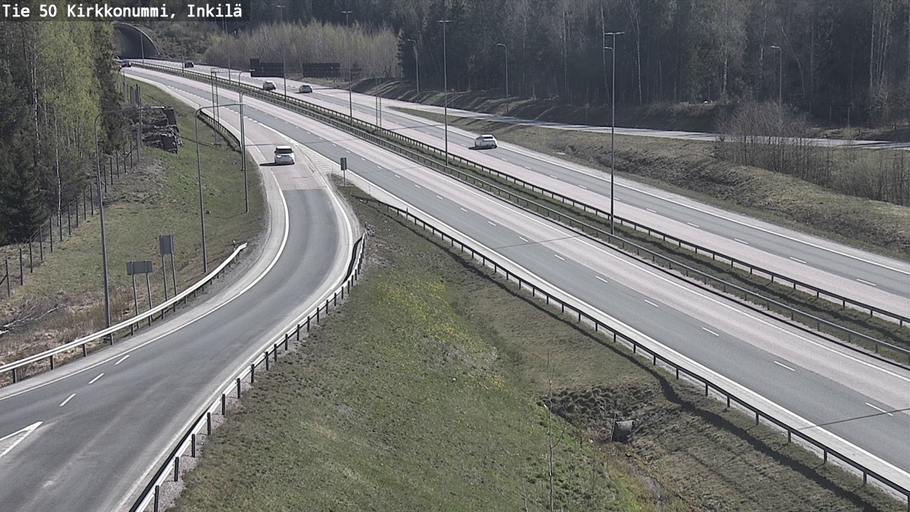 Weather Camera Image Väg 50 Kyrkslätt, Inkilä, Kirkkonummi, Uusimaa