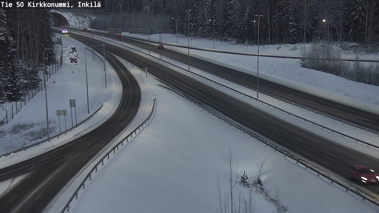 Weather Camera Image Väg 50 Kyrkslätt, Inkilä, Kirkkonummi, Uusimaa