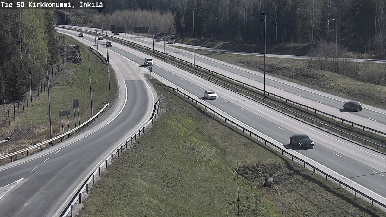 Weather Camera Image Väg 50 Kyrkslätt, Inkilä, Kirkkonummi, Uusimaa