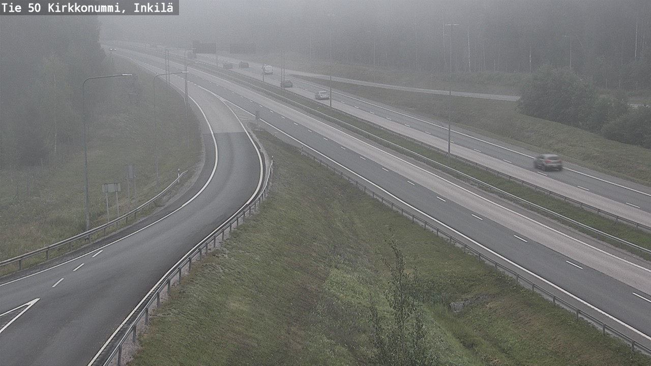 Weather Camera Image Väg 50 Kyrkslätt, Inkilä, Kirkkonummi, Uusimaa