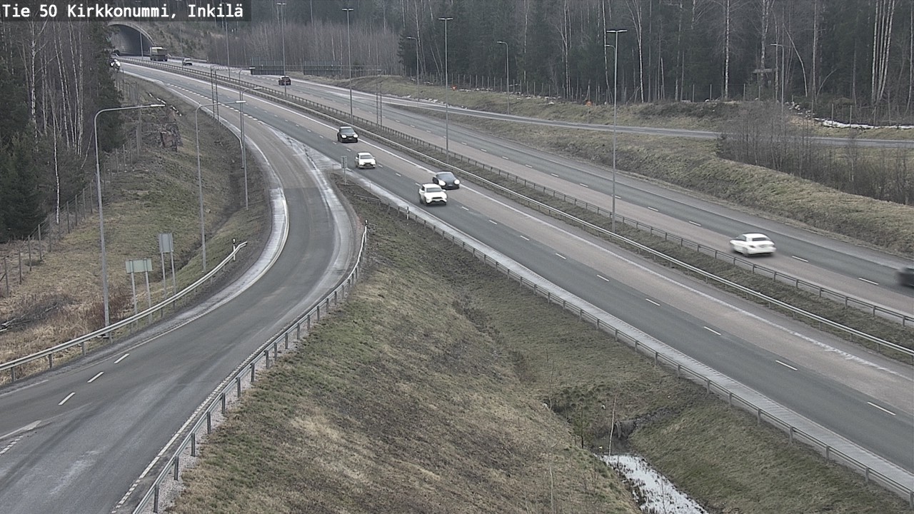 Weather Camera Image Väg 50 Kyrkslätt, Inkilä, Kirkkonummi, Uusimaa