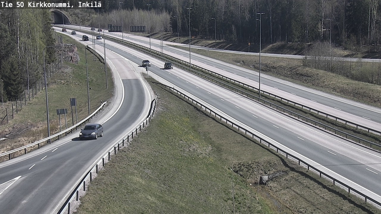 Weather Camera Image Väg 50 Kyrkslätt, Inkilä, Kirkkonummi, Uusimaa