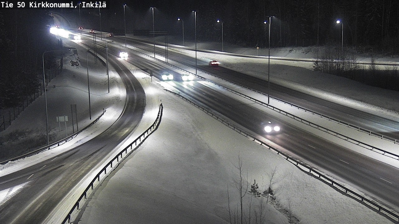 Weather Camera Image Väg 50 Kyrkslätt, Inkilä, Kirkkonummi, Uusimaa