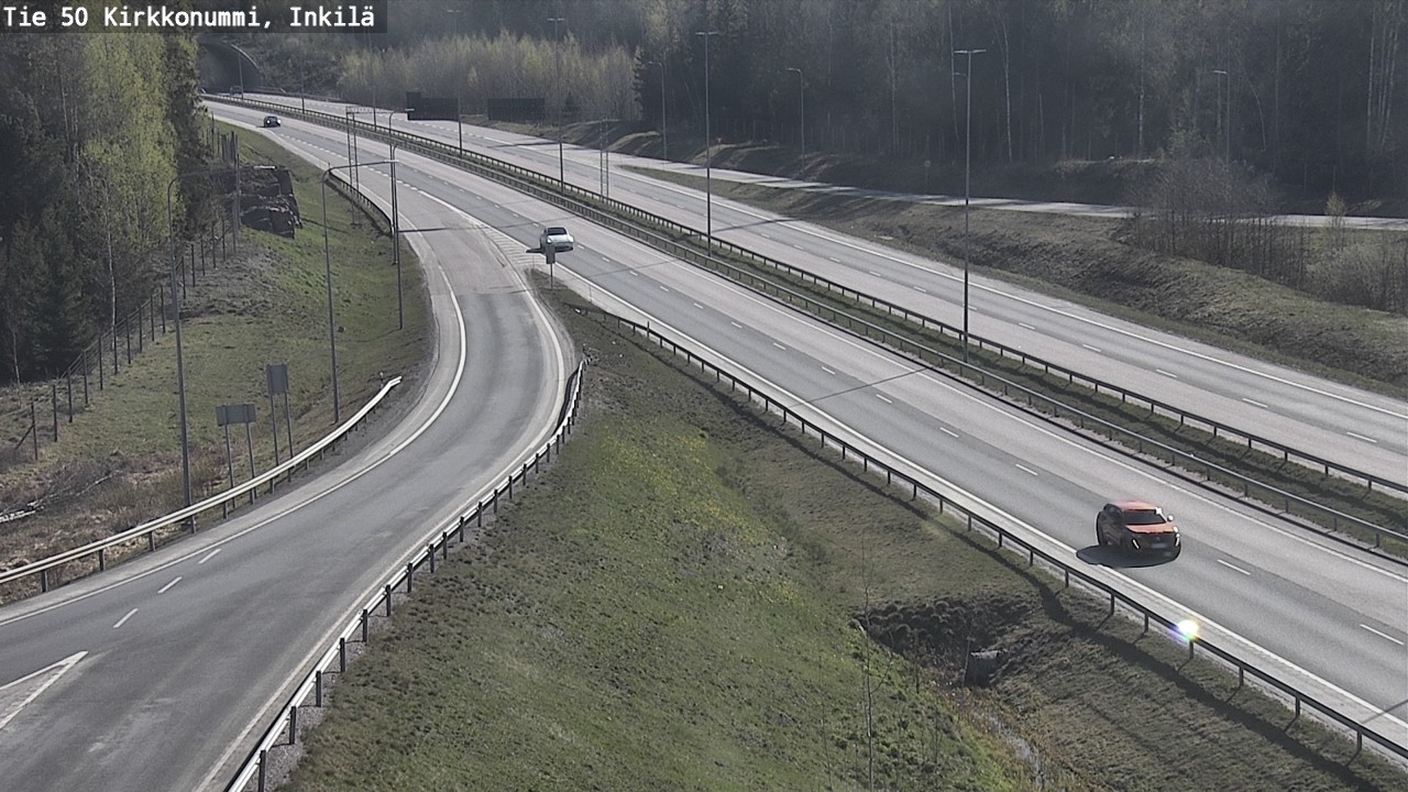 Weather Camera Image Väg 50 Kyrkslätt, Inkilä, Kirkkonummi, Uusimaa