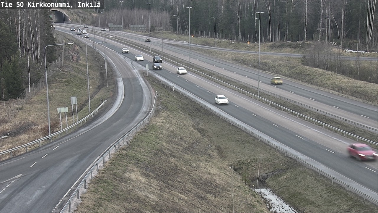 Weather Camera Image Väg 50 Kyrkslätt, Inkilä, Kirkkonummi, Uusimaa