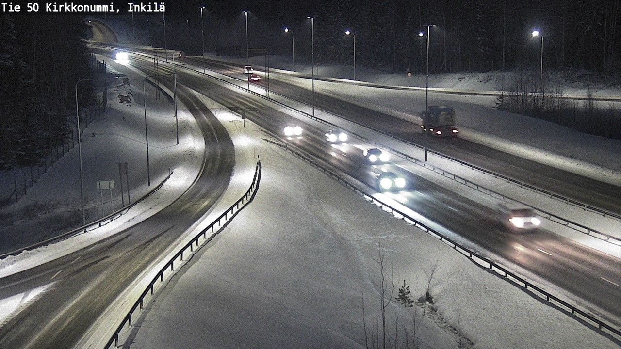 Weather Camera Image Väg 50 Kyrkslätt, Inkilä, Kirkkonummi, Uusimaa
