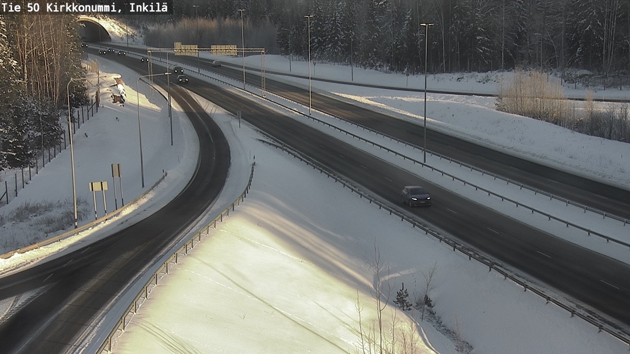 Weather Camera Image Väg 50 Kyrkslätt, Inkilä, Kirkkonummi, Uusimaa
