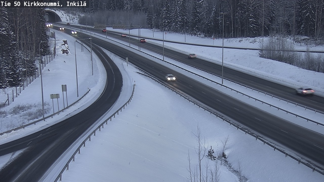 Weather Camera Image Väg 50 Kyrkslätt, Inkilä, Kirkkonummi, Uusimaa