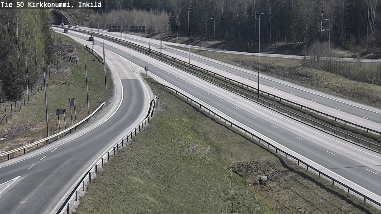 Weather Camera Image Väg 50 Kyrkslätt, Inkilä, Kirkkonummi, Uusimaa
