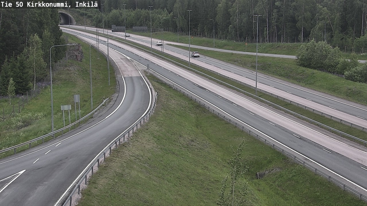 Weather Camera Image Väg 50 Kyrkslätt, Inkilä, Kirkkonummi, Uusimaa