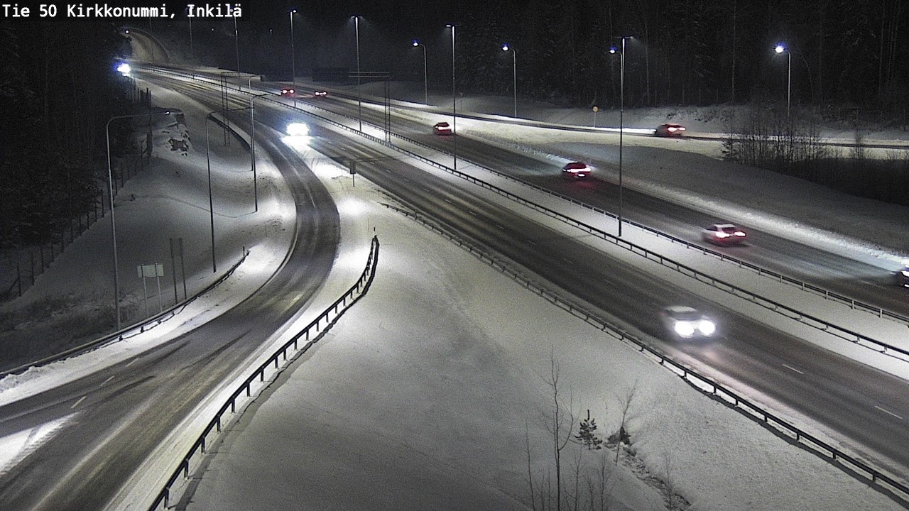 Weather Camera Image Väg 50 Kyrkslätt, Inkilä, Kirkkonummi, Uusimaa