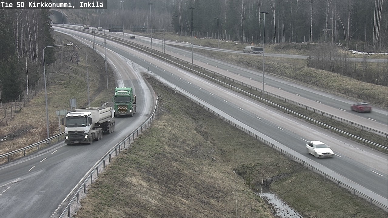 Weather Camera Image Väg 50 Kyrkslätt, Inkilä, Kirkkonummi, Uusimaa