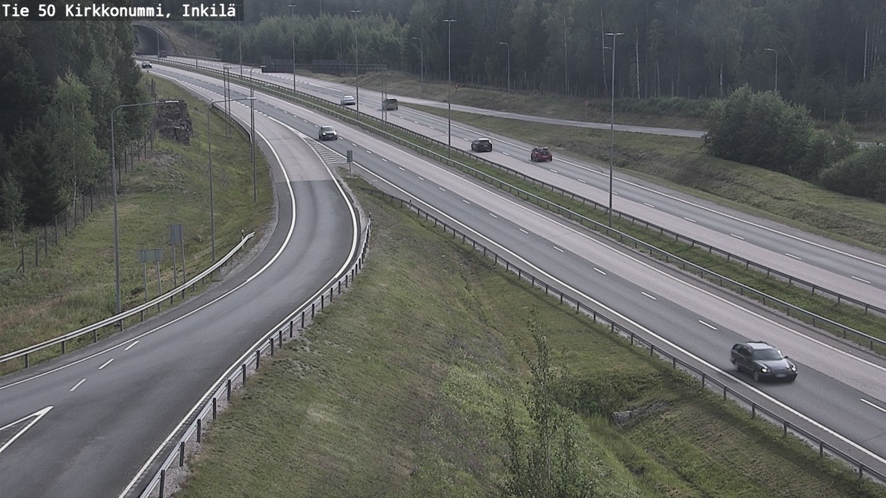 Weather Camera Image Väg 50 Kyrkslätt, Inkilä, Kirkkonummi, Uusimaa