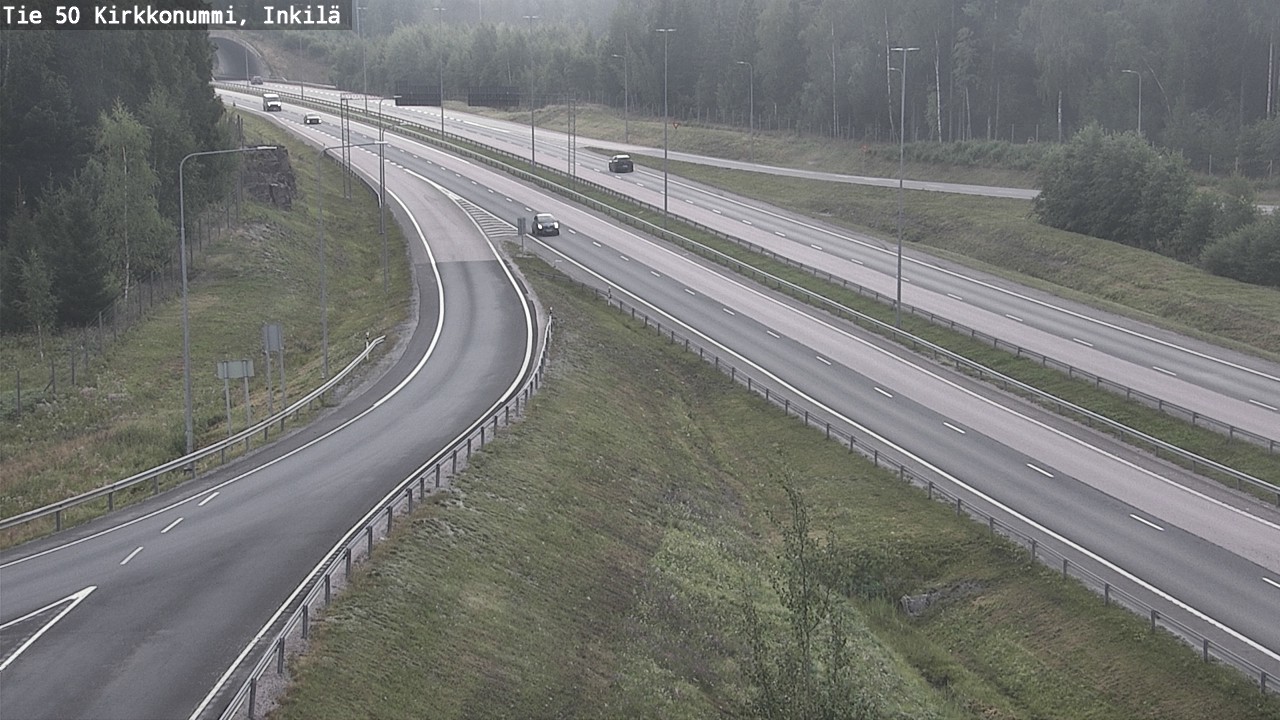 Weather Camera Image Väg 50 Kyrkslätt, Inkilä, Kirkkonummi, Uusimaa