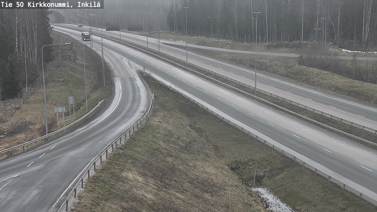 Weather Camera Image Väg 50 Kyrkslätt, Inkilä, Kirkkonummi, Uusimaa