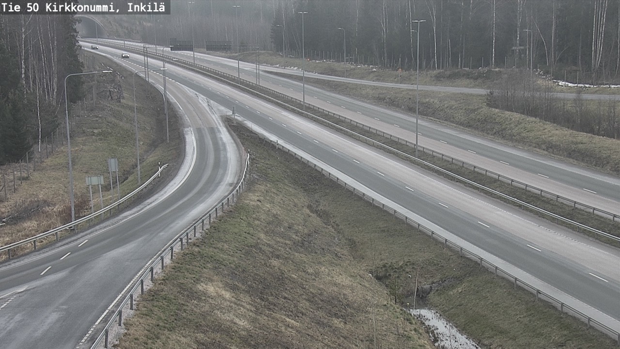 Weather Camera Image Väg 50 Kyrkslätt, Inkilä, Kirkkonummi, Uusimaa
