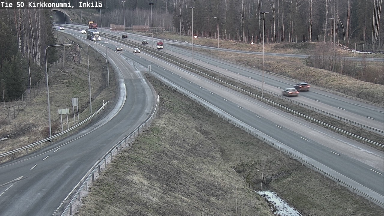 Weather Camera Image Väg 50 Kyrkslätt, Inkilä, Kirkkonummi, Uusimaa