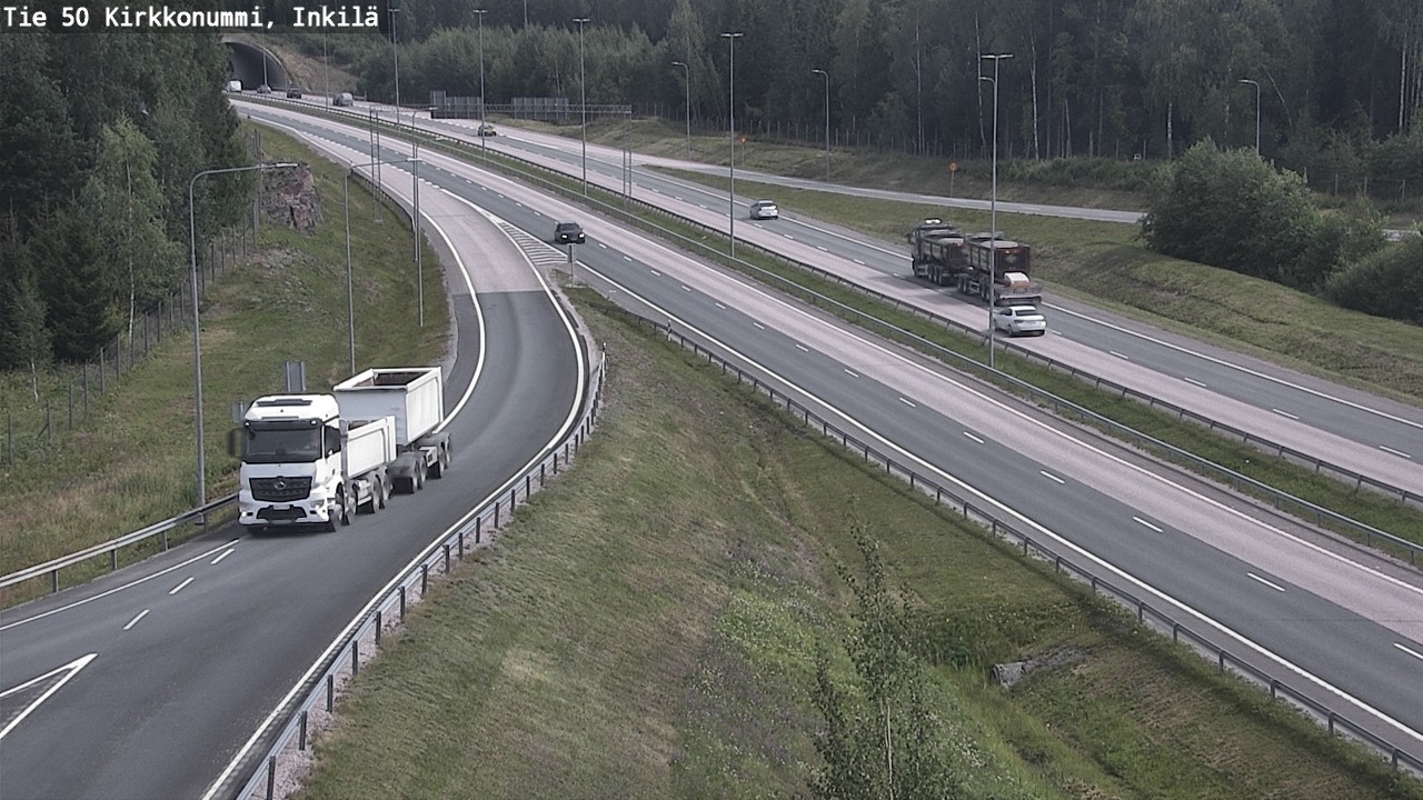 Weather Camera Image Väg 50 Kyrkslätt, Inkilä, Kirkkonummi, Uusimaa