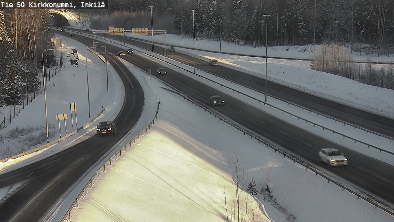Weather Camera Image Väg 50 Kyrkslätt, Inkilä, Kirkkonummi, Uusimaa