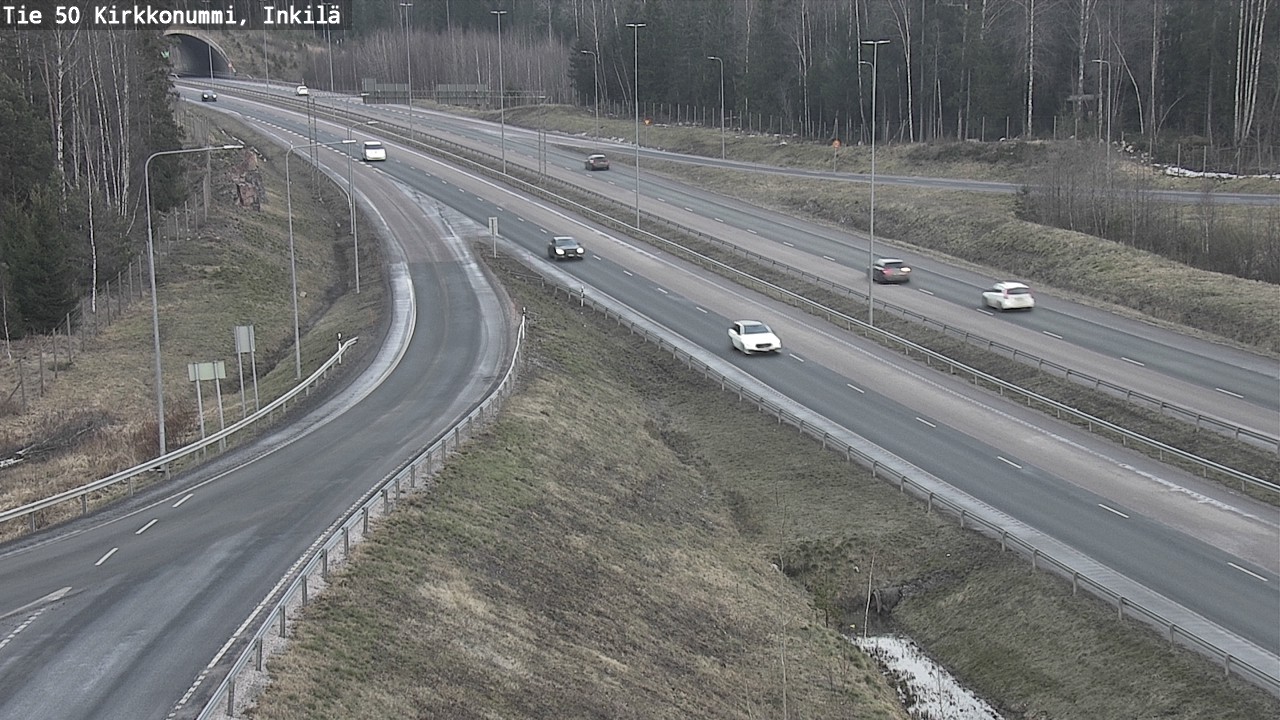 Weather Camera Image Väg 50 Kyrkslätt, Inkilä, Kirkkonummi, Uusimaa