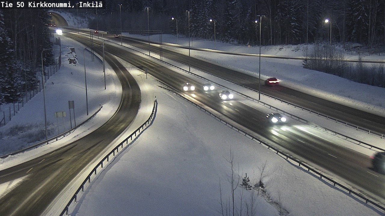 Weather Camera Image Väg 50 Kyrkslätt, Inkilä, Kirkkonummi, Uusimaa