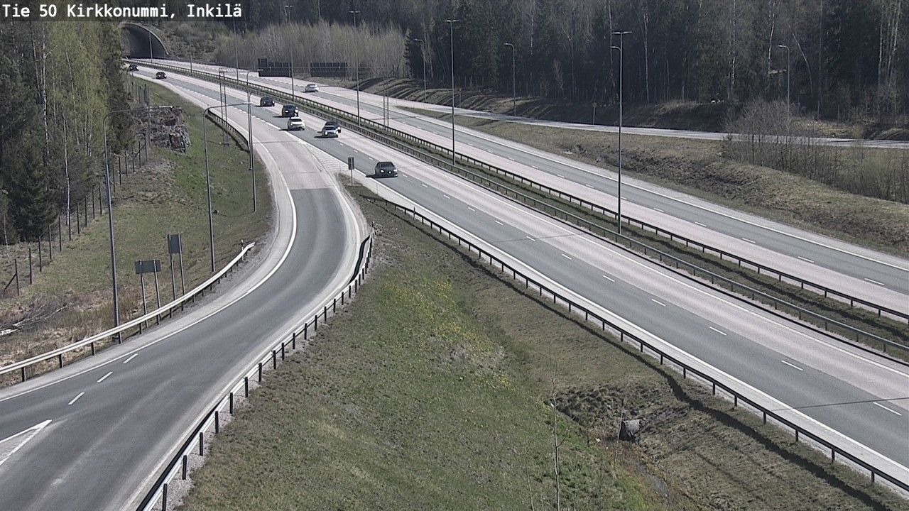Weather Camera Image Väg 50 Kyrkslätt, Inkilä, Kirkkonummi, Uusimaa