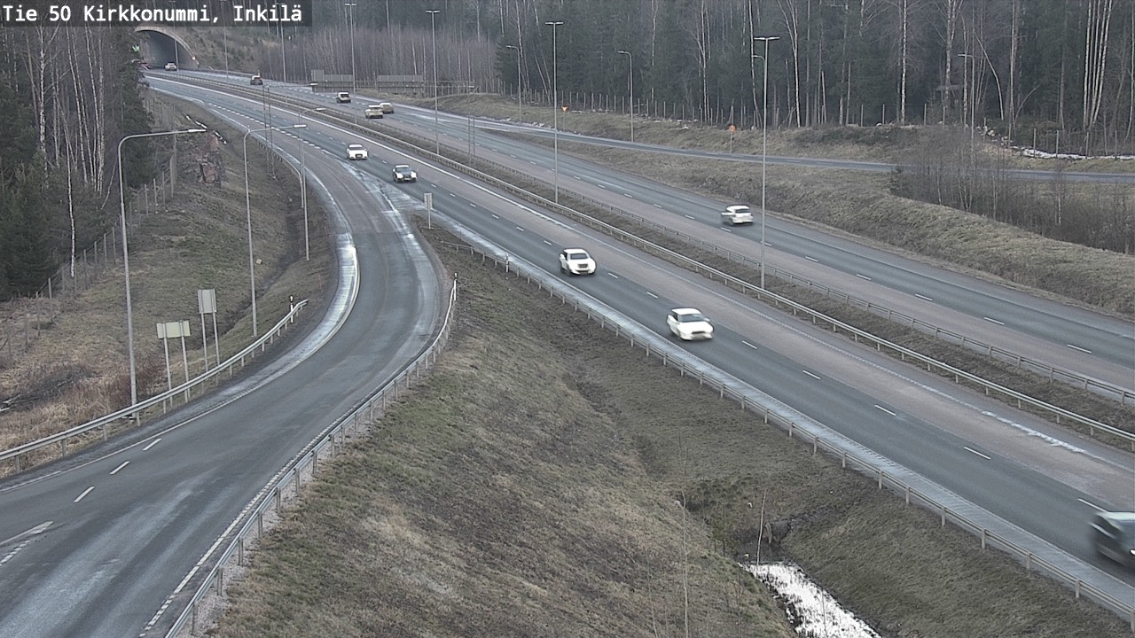 Weather Camera Image Väg 50 Kyrkslätt, Inkilä, Kirkkonummi, Uusimaa