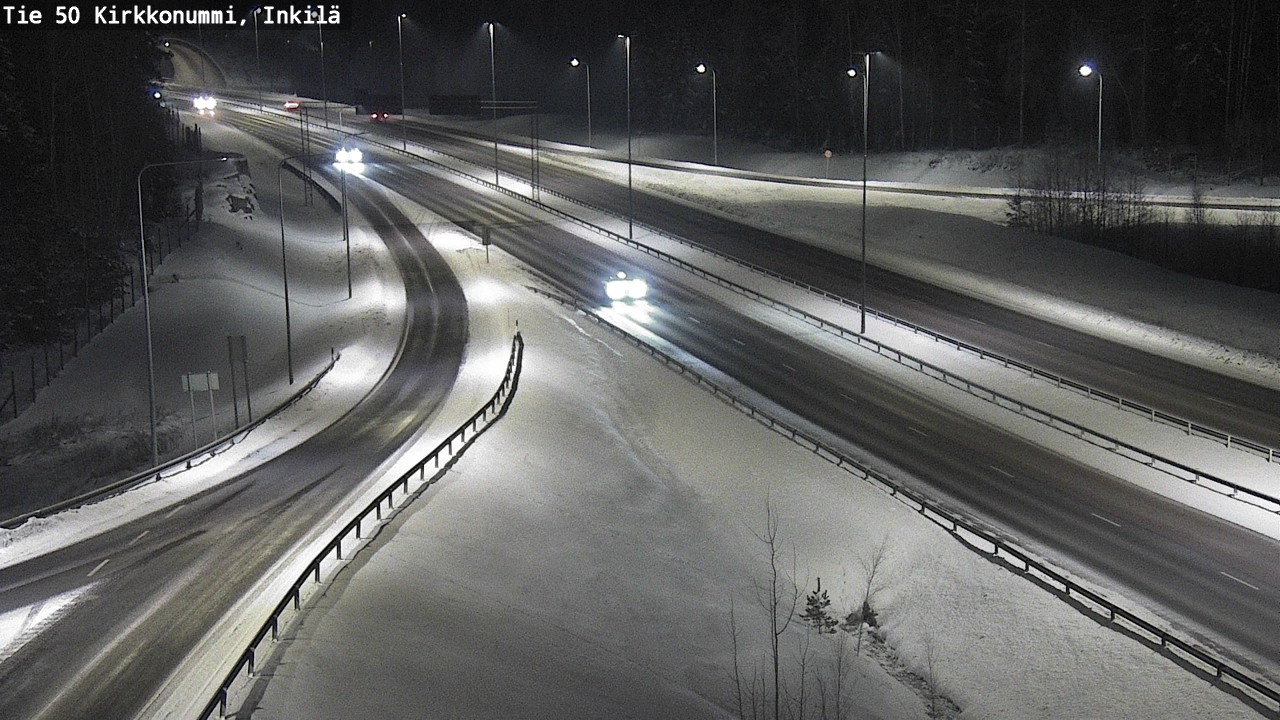 Weather Camera Image Väg 50 Kyrkslätt, Inkilä, Kirkkonummi, Uusimaa