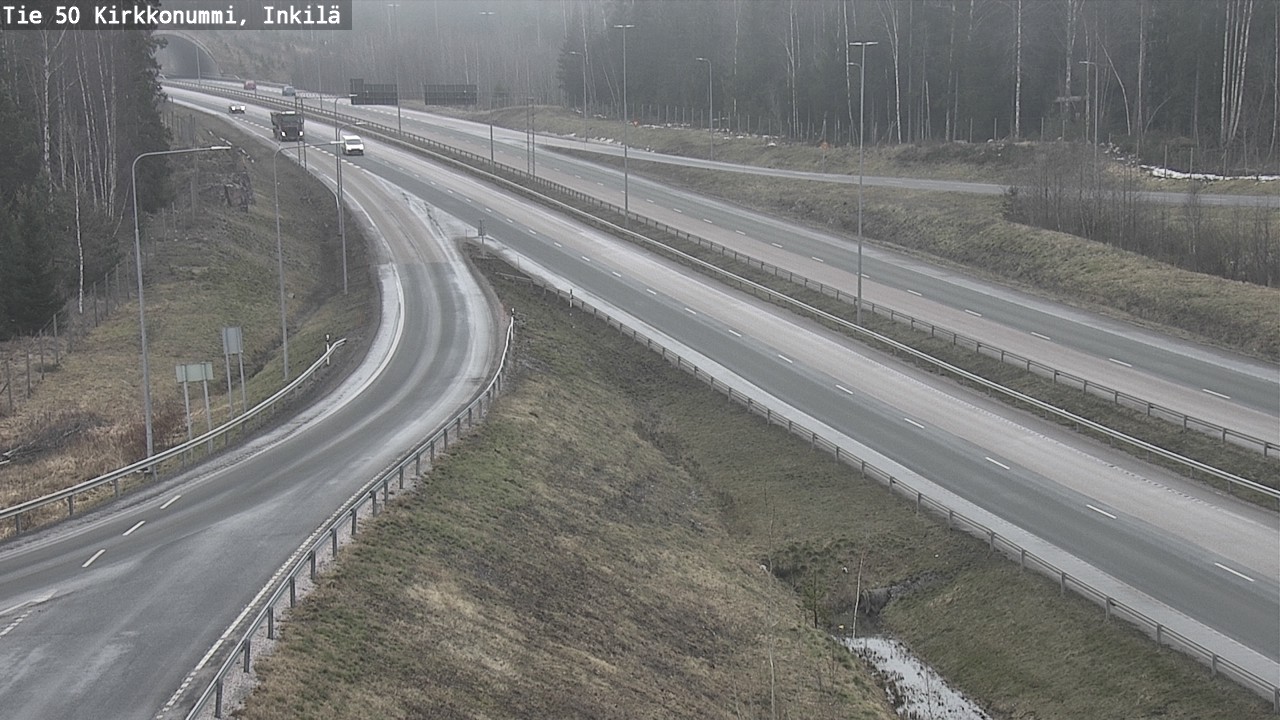 Weather Camera Image Väg 50 Kyrkslätt, Inkilä, Kirkkonummi, Uusimaa