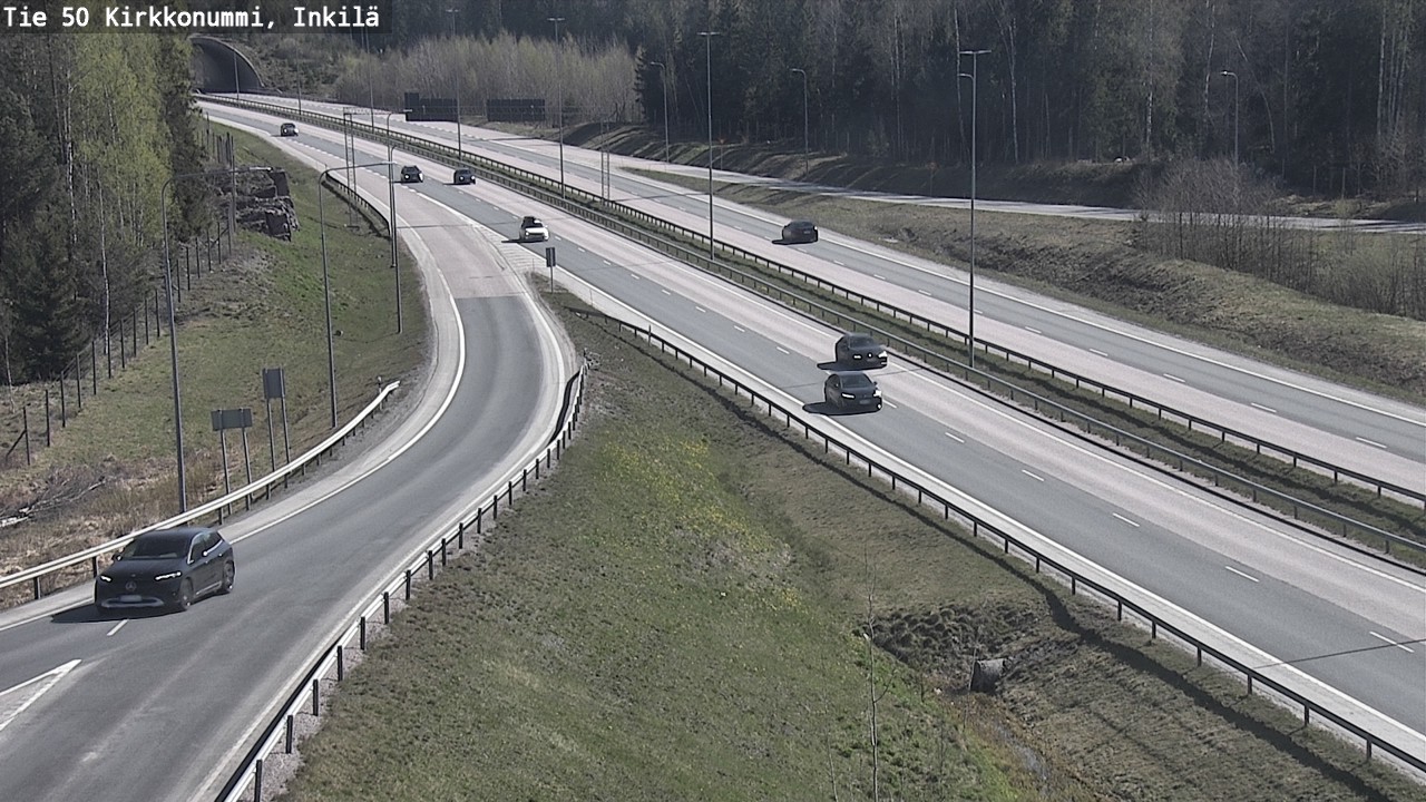 Weather Camera Image Väg 50 Kyrkslätt, Inkilä, Kirkkonummi, Uusimaa