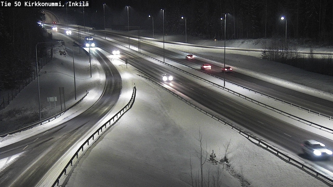 Weather Camera Image Väg 50 Kyrkslätt, Inkilä, Kirkkonummi, Uusimaa