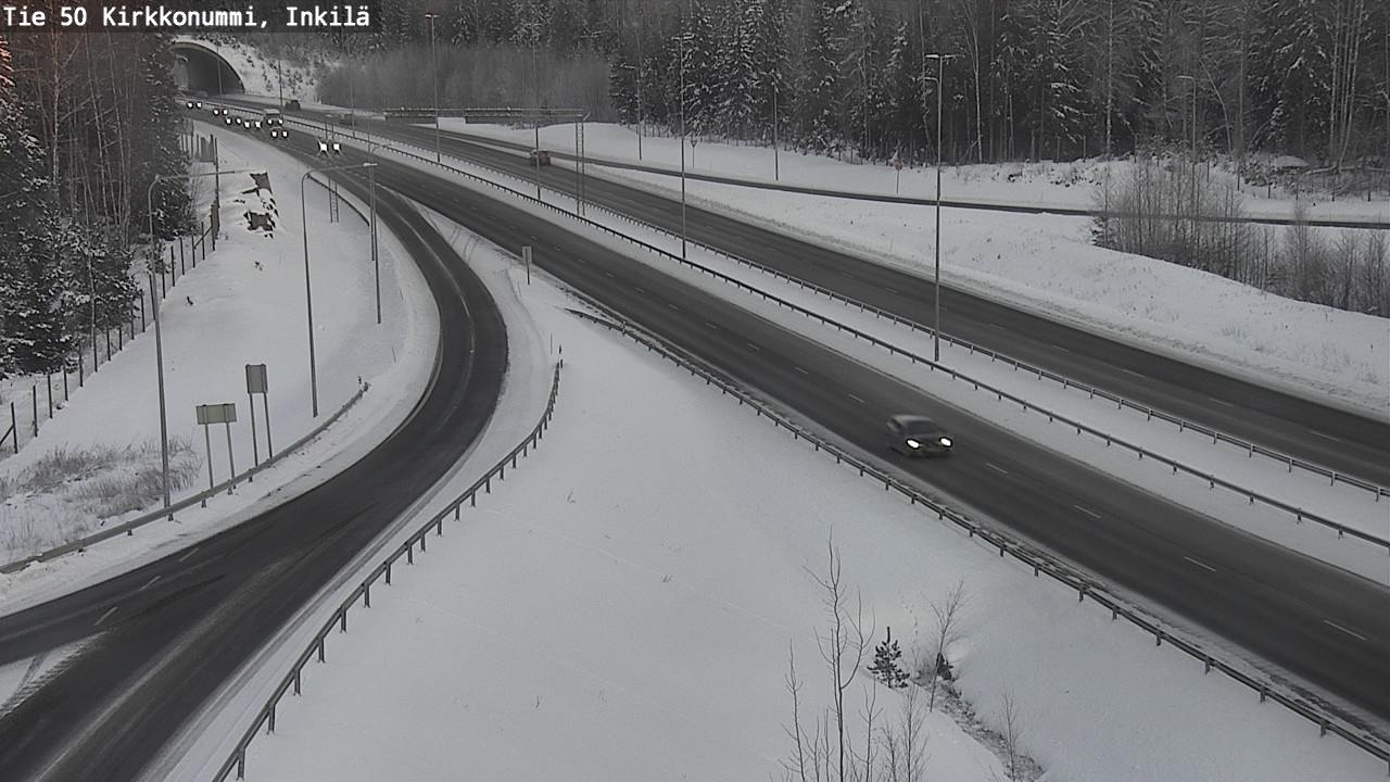 Weather Camera Image Väg 50 Kyrkslätt, Inkilä, Kirkkonummi, Uusimaa