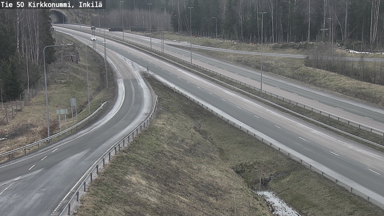 Weather Camera Image Väg 50 Kyrkslätt, Inkilä, Kirkkonummi, Uusimaa