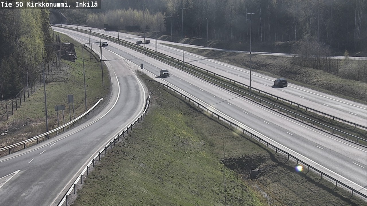 Weather Camera Image Väg 50 Kyrkslätt, Inkilä, Kirkkonummi, Uusimaa