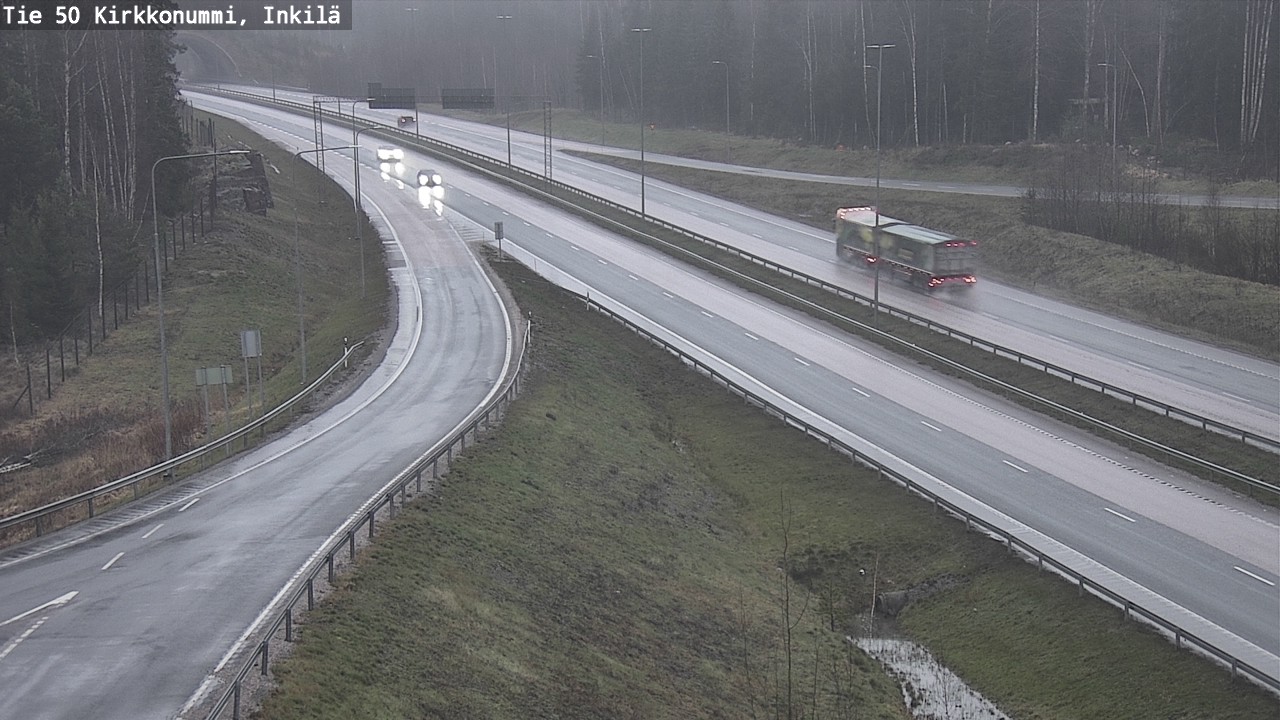Weather Camera Image Road 50 Kirkkonummi, Inkilä, Kirkkonummi, Uusimaa