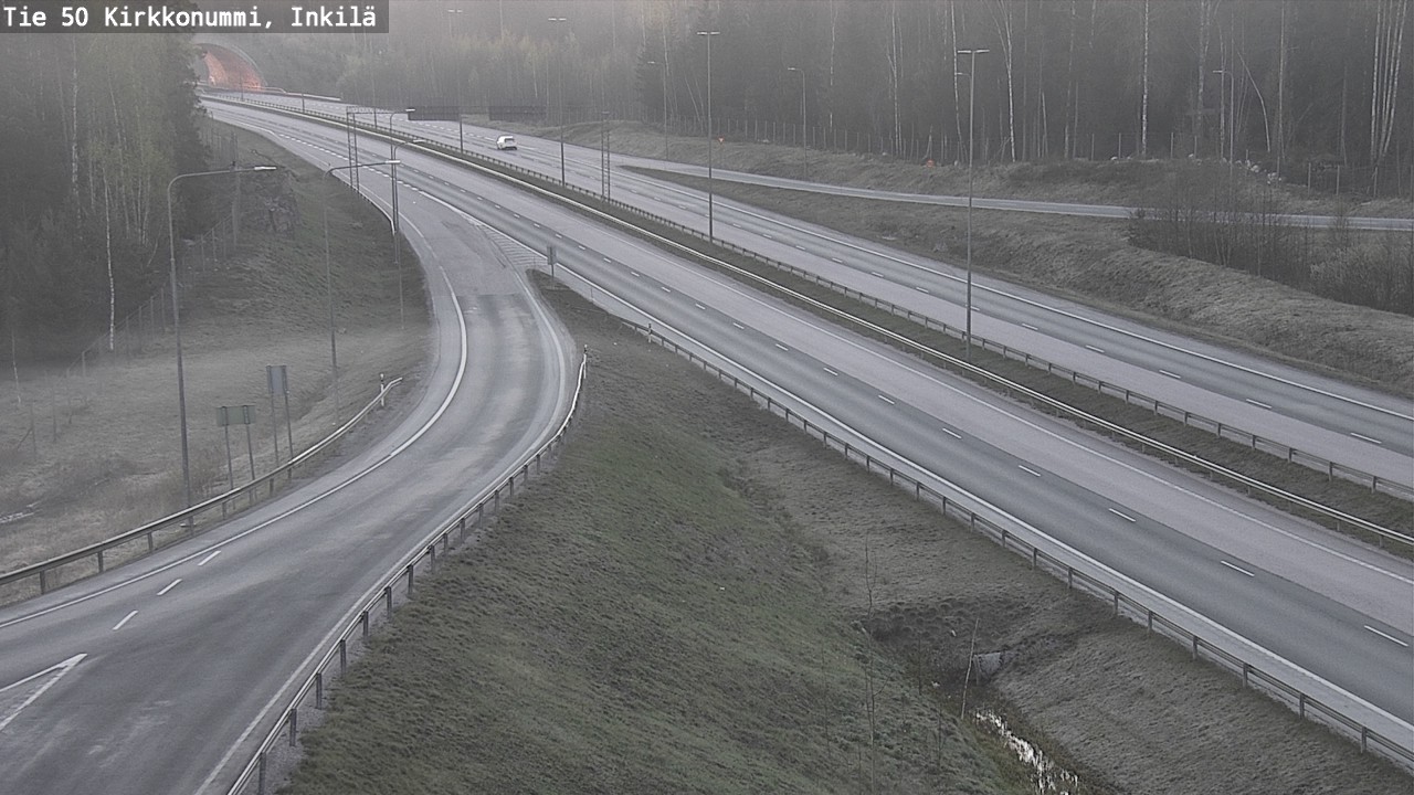 Weather Camera Image Road 50 Kirkkonummi, Inkilä, Kirkkonummi, Uusimaa