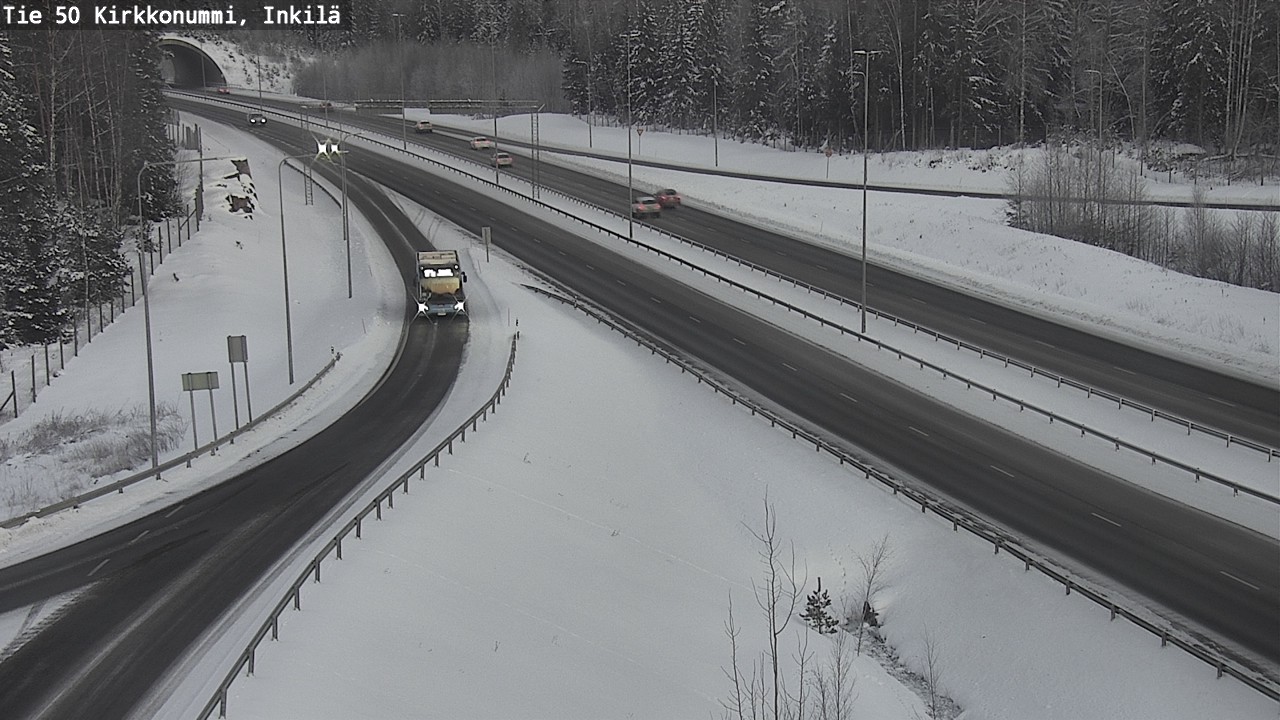 Weather Camera Image Väg 50 Kyrkslätt, Inkilä, Kirkkonummi, Uusimaa