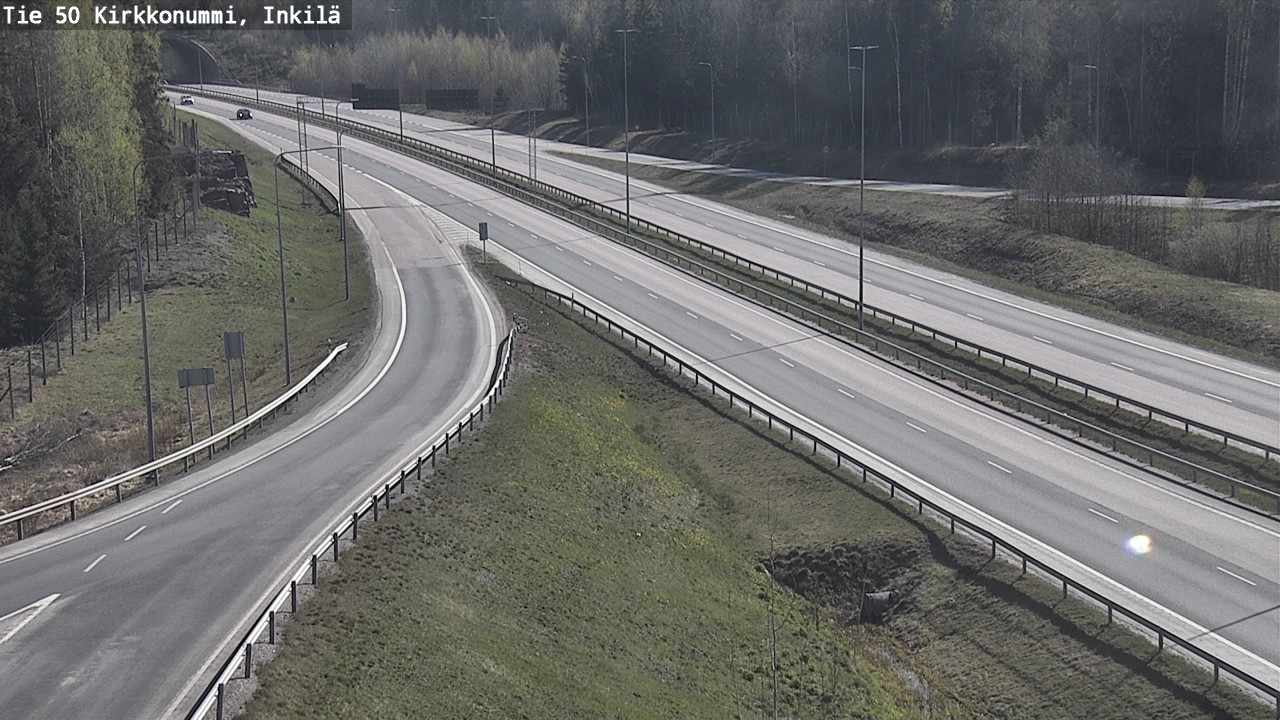 Weather Camera Image Väg 50 Kyrkslätt, Inkilä, Kirkkonummi, Uusimaa